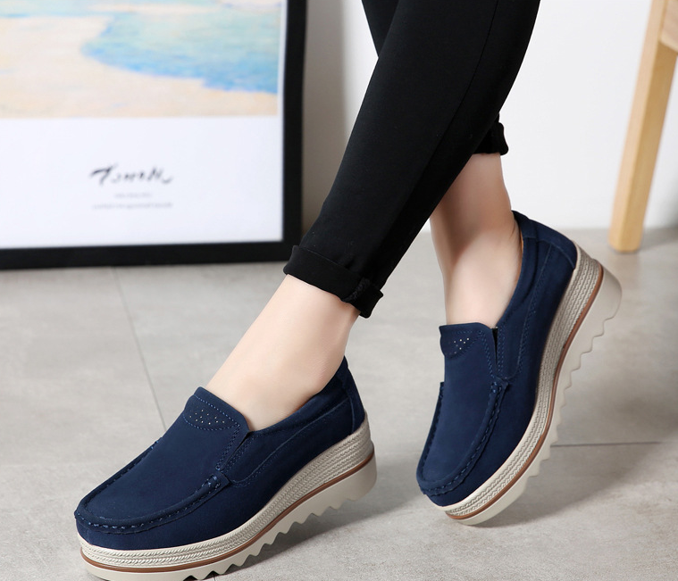 Womens Breathable Suede Slip On Sneakers Women dealsniper-net