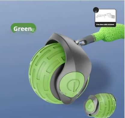 New Interactive Cat Toys Ball Auto Electric Rolling Ball Toys Pets Gym From House Emerald Green