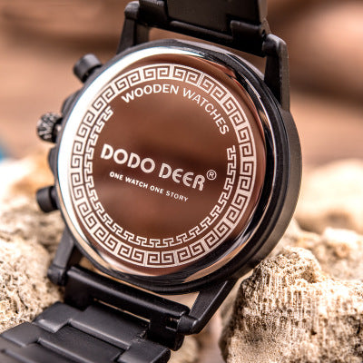 Csutomize Engrave logo Wood Watches for Mens DODO DEER