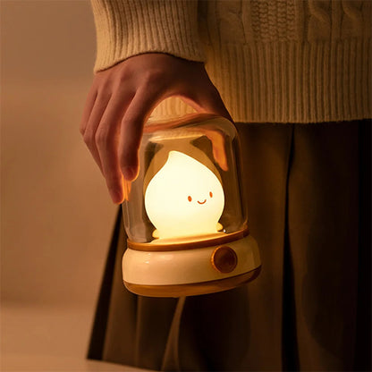Retro Small Night Lamp Bedroom Mini Desktop LED Cute Night Lamp House dealsniper-net