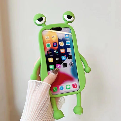 Funny Silicone 3D Frog Phone Case Cover