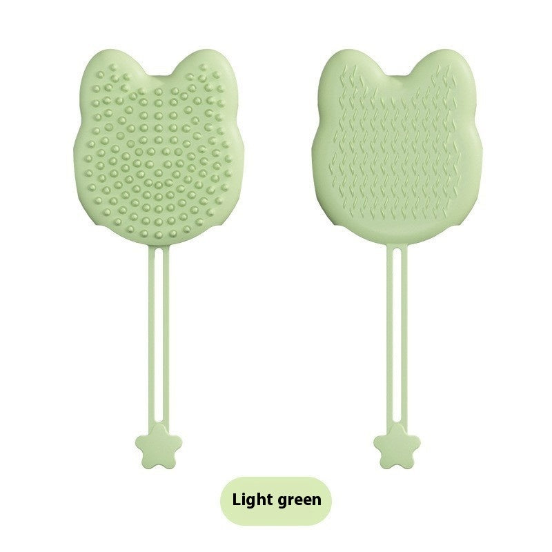 Pet Bath Cat Petting Gloves Double-sided Floating Hair Comb Pets Gym From House Green Pet Glove Brush