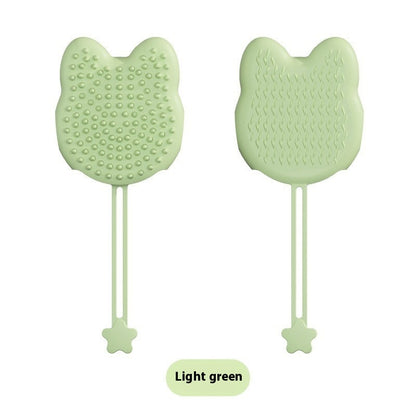 Pet Bath Cat Petting Gloves Double-sided Floating Hair Comb Pets Gym From House Green Pet Glove Brush