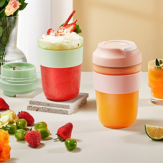 Portable Blender Juicer Cup Rechargeable With 4 Blades For Shakes Kitchen dealsniper-net
