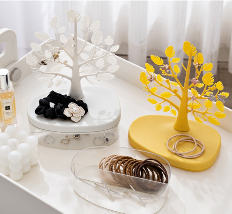 1 pc Creative Tree Jewelry Storage Box Decor