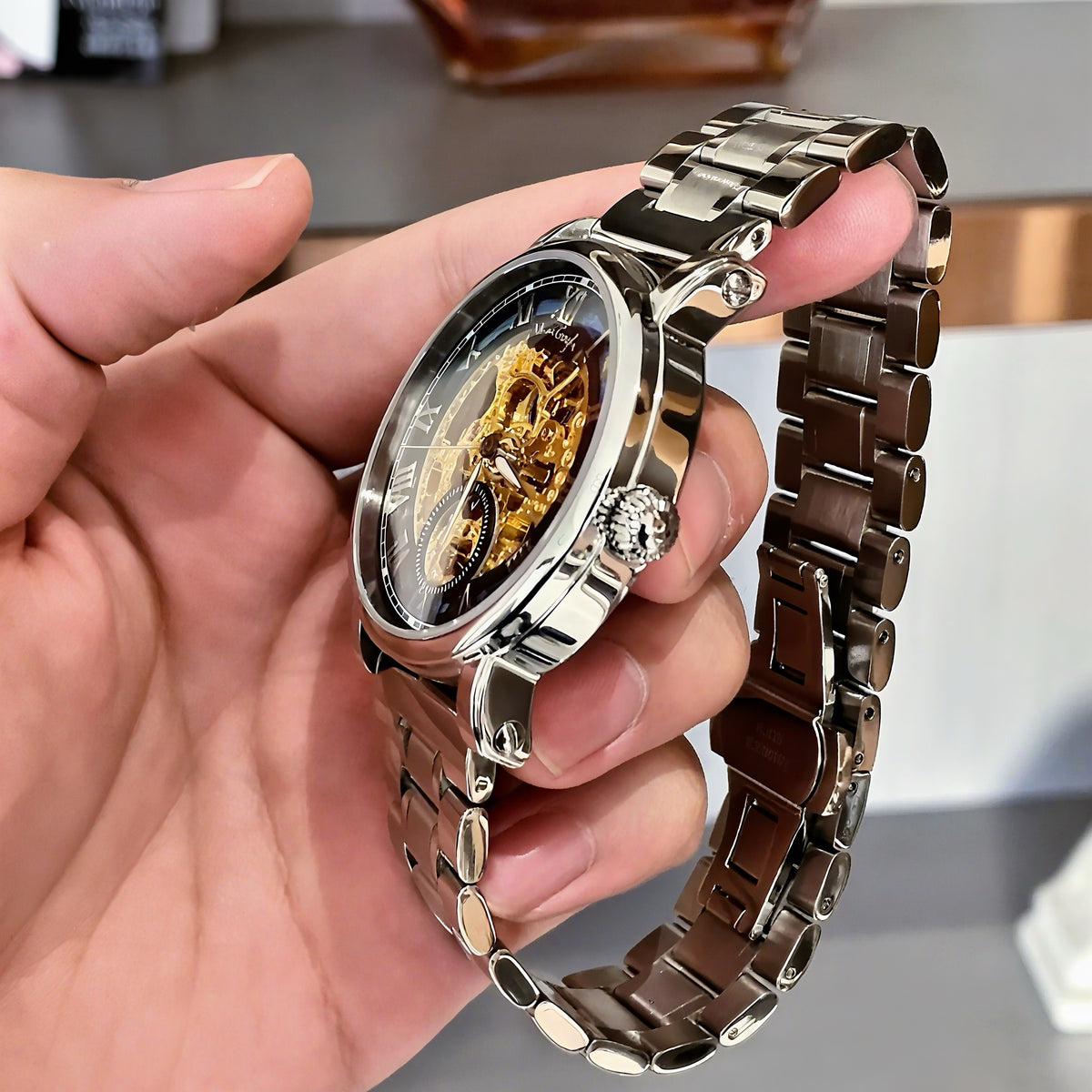 VAN GOGH Starry Night Series Blue Dial Skeleton Watch Jewelry DealSniper.net