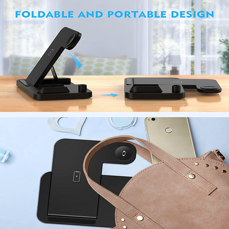 New Foldable Wireless Charger Stand Electronics Gym From House