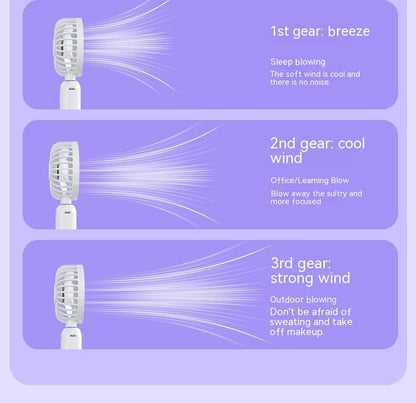 2-in-1 Handheld Fan Fast Charging Power Supply Portable Handheld Gadgets dealsniper-net