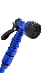 Latex Natural Telescopic Water Hose High Pressure Car Wash Water Gun Garden dealsniper-net Blue Water gun