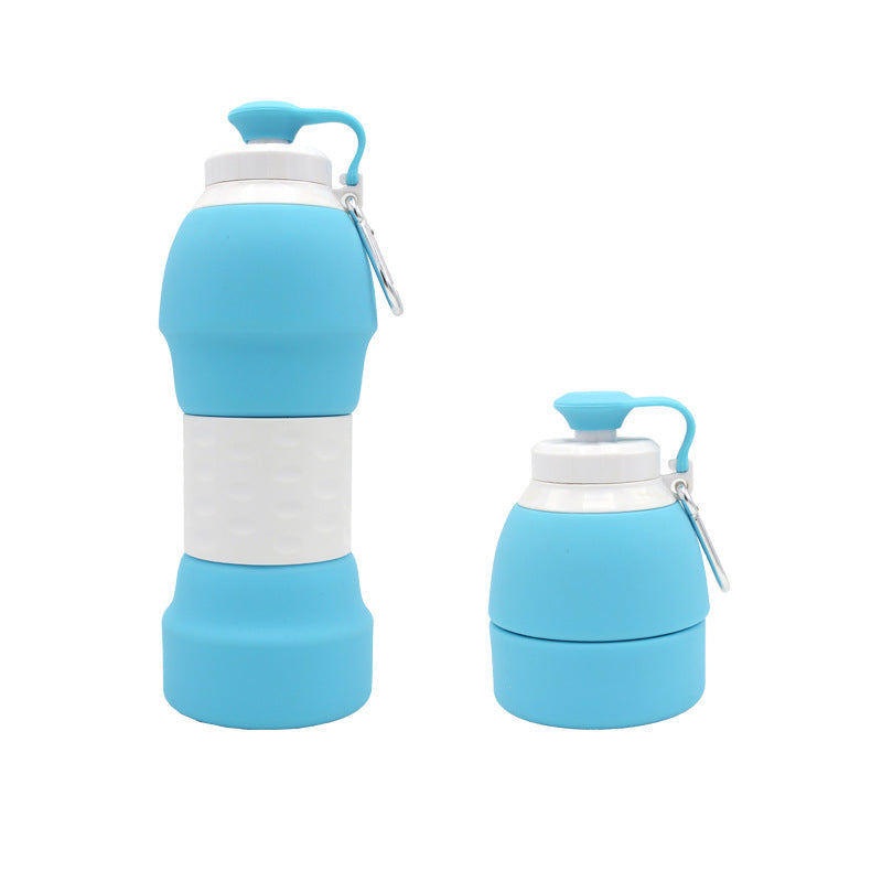 Silicone folding water bottle Sports DealSniper.net Blue