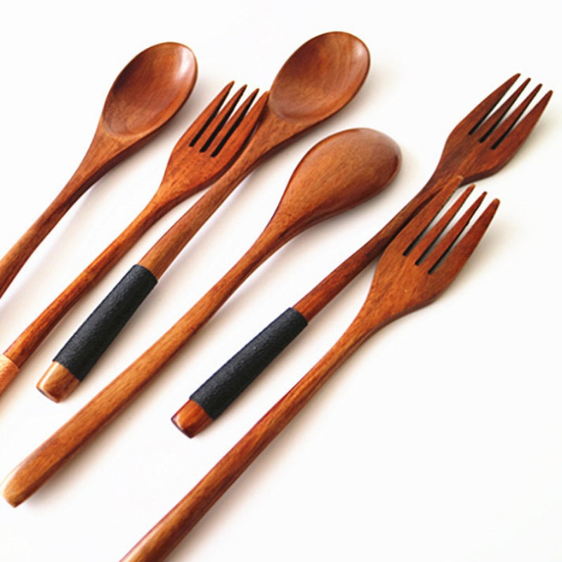 Kitchen Wooden Bamboo Spoon Cooking Utensil Tools Kitchen dealsniper-net