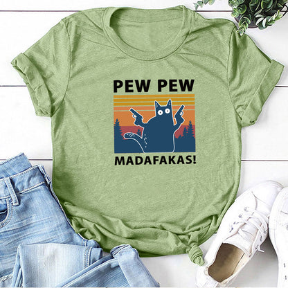 Short Sleeve Pew Maddakas T-Shirt European Size Top