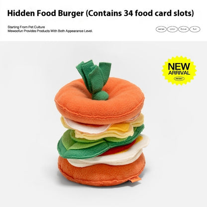 Smell Toy Dog Food Leakage Educational Toy Pets DealSniper.net Colorful Kazi Hamburger Toy