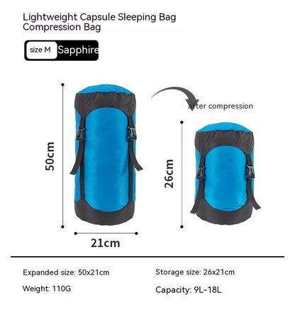Down Compression Outdoor Storage Bag Outdoor dealsniper-net Sapphire Blue M Code