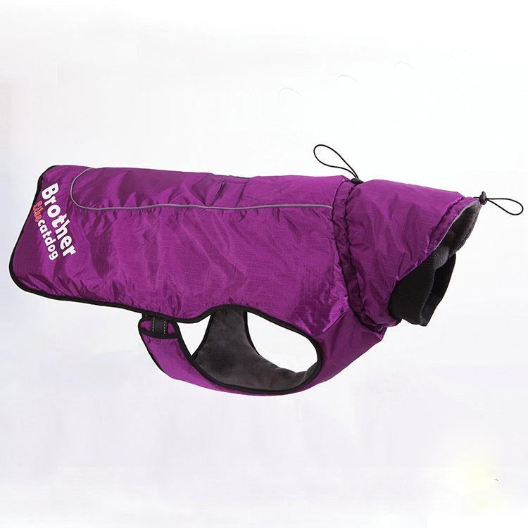 Fashionable And Simple Waterproof And Reflective Nylon Pet Clothes Pets dealsniper-net Purple 2XL