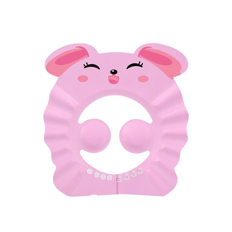 Baby Waterproof Ear Protection Shower Hat Kids DealSniper.net Pink Rabbit Shower Cap