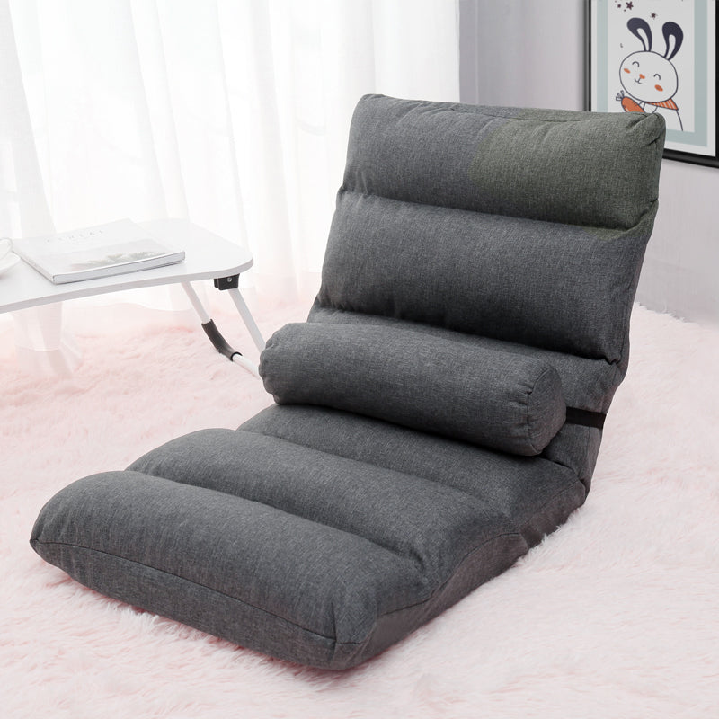 Lazy Sofa Tatami Single Small Sofa Bedroom Bed Backrest Cute Leisure Home dealsniper-net Grey Independent liner