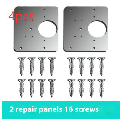 Stainless Steel Hinge Repair Installer Tools DealSniper.net 2 Veneer 16 Screws 4pcs