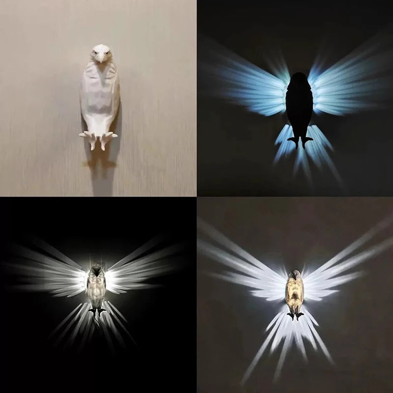 Modern Creative Eagle Shape Wall Lamp Home Decor dealsniper-net