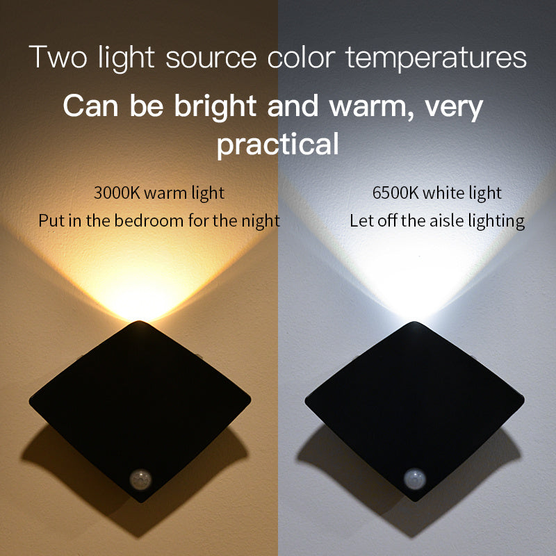 Wireless USB Rechargeable Decor Wall Lamp Human Body Sensing House DealSniper.net