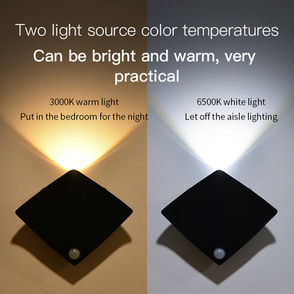 Wireless USB Rechargeable Decor Wall Lamp Human Body Sensing House DealSniper.net