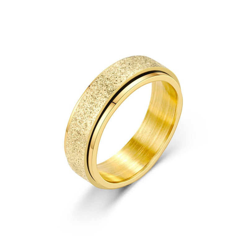 Anxiety Rings Rainbow Silver Color Relieve Stress Rings Jewelry Gym From House Gold Size10