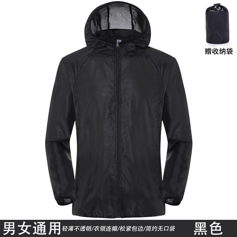 New Sun Protection Clothing Couple Outdoor Skin Clothing Men DealSniper.net Black 4XL