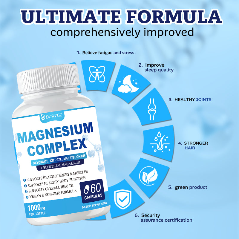 60 Magnesium Complex Capsules Health Gym From House