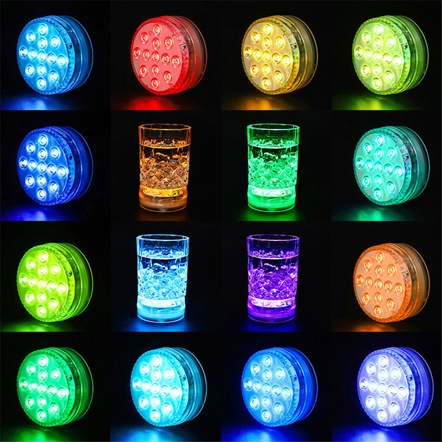 3 LEDs Underwater Light 16 Colors RGB IP68 Waterproof Swimming Pool Home Decor dealsniper-net