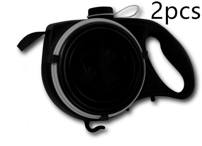 Multifunctional Pet Leash Automatic Retractable Leash Pets DealSniper.net Black No logo 2pcs