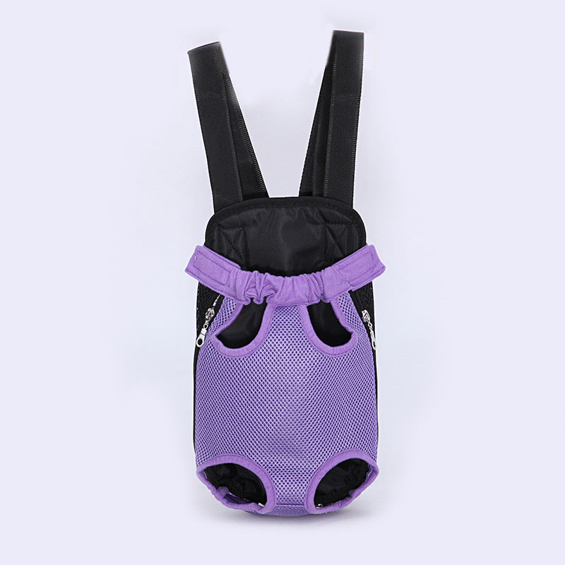 Portable Dog Backpack Pets dealsniper-net Purple L