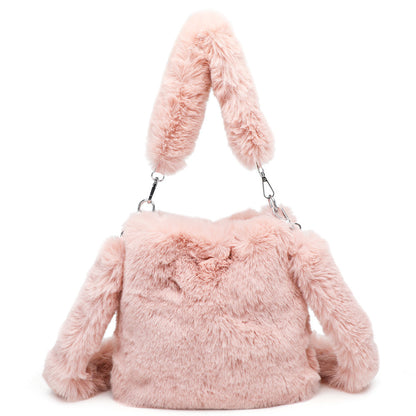 Women Fluffy Shoulder Bag Top-handle Bag Handbag Women dealsniper-net