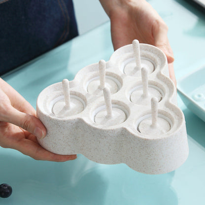 Wheat Ice Mold Children Ice Cream Mold Kitchen DealSniper.net Beige Triangle