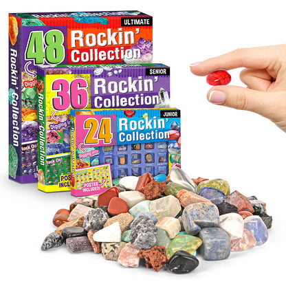 Rock For Kids 36 Pcs Rocks With Learning Guide