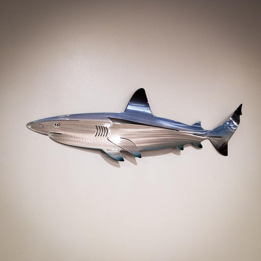 New Style Shark Stainless Steel Art Decorations Home Decor Gym From House