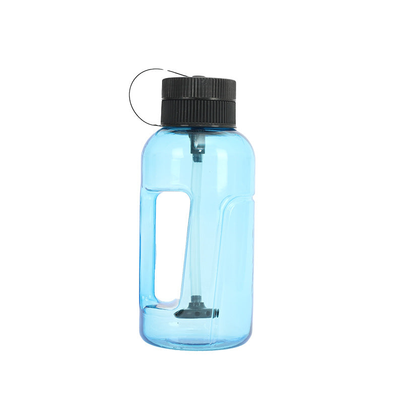 Creative New Water Bottle Style Outdoor Gym From House Transparent blue