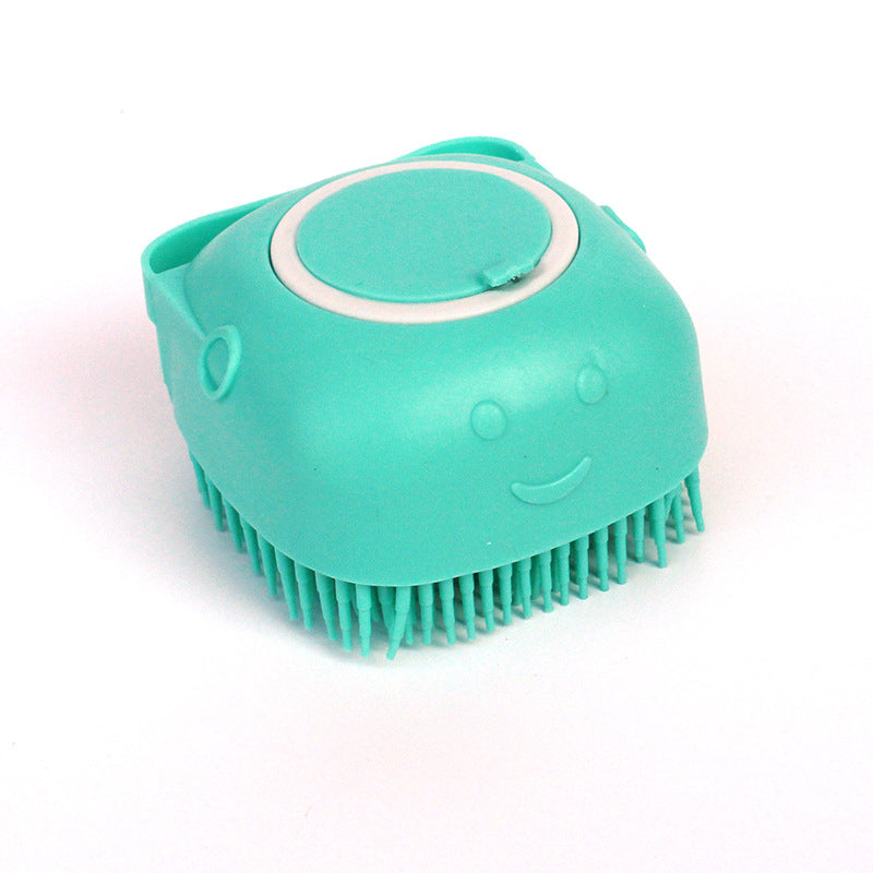 Silicone Dog Bath Massage Gloves Brush Pet Cat Bathroom Cleaning Tool Pets dealsniper-net