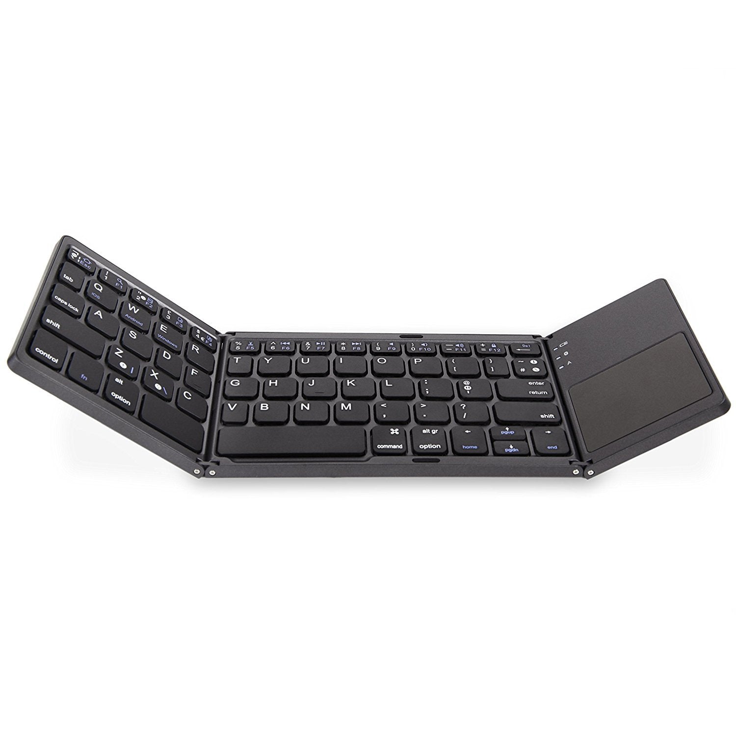 Wireless Bluetooth folding mini keyboard Gadgets dealsniper-net Black