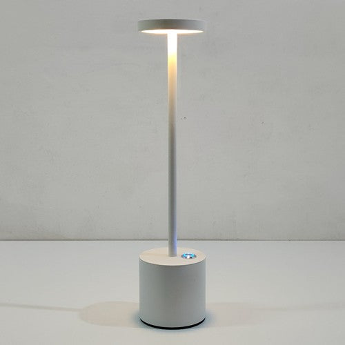 American Style Rechargeable LED Restaurant Touch Table Lamp Home Decor Gym From House Allaluminium silver