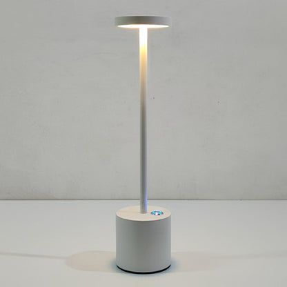 American Style Rechargeable LED Restaurant Touch Table Lamp Home Decor Gym From House Allaluminium silver