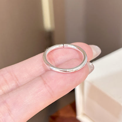 Simple Zircon Plain Ring Women's Niche Light Luxury Jewelry Gym From House J2824