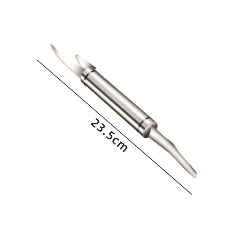 Multifunctional Stainless Steel Shrimp Remover Shrimp Line Fish Kitchen Gym From House Double Head 1PC
