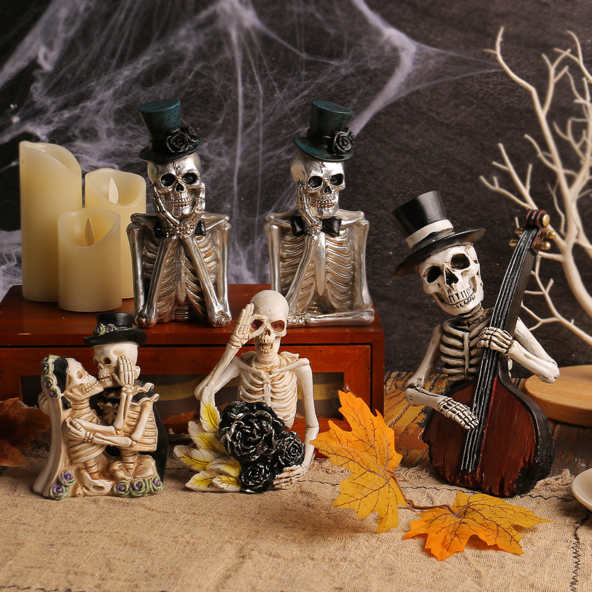Cross-border Halloween Cartoon Skull Characters Ornaments Chamber Holidays DealSniper.net