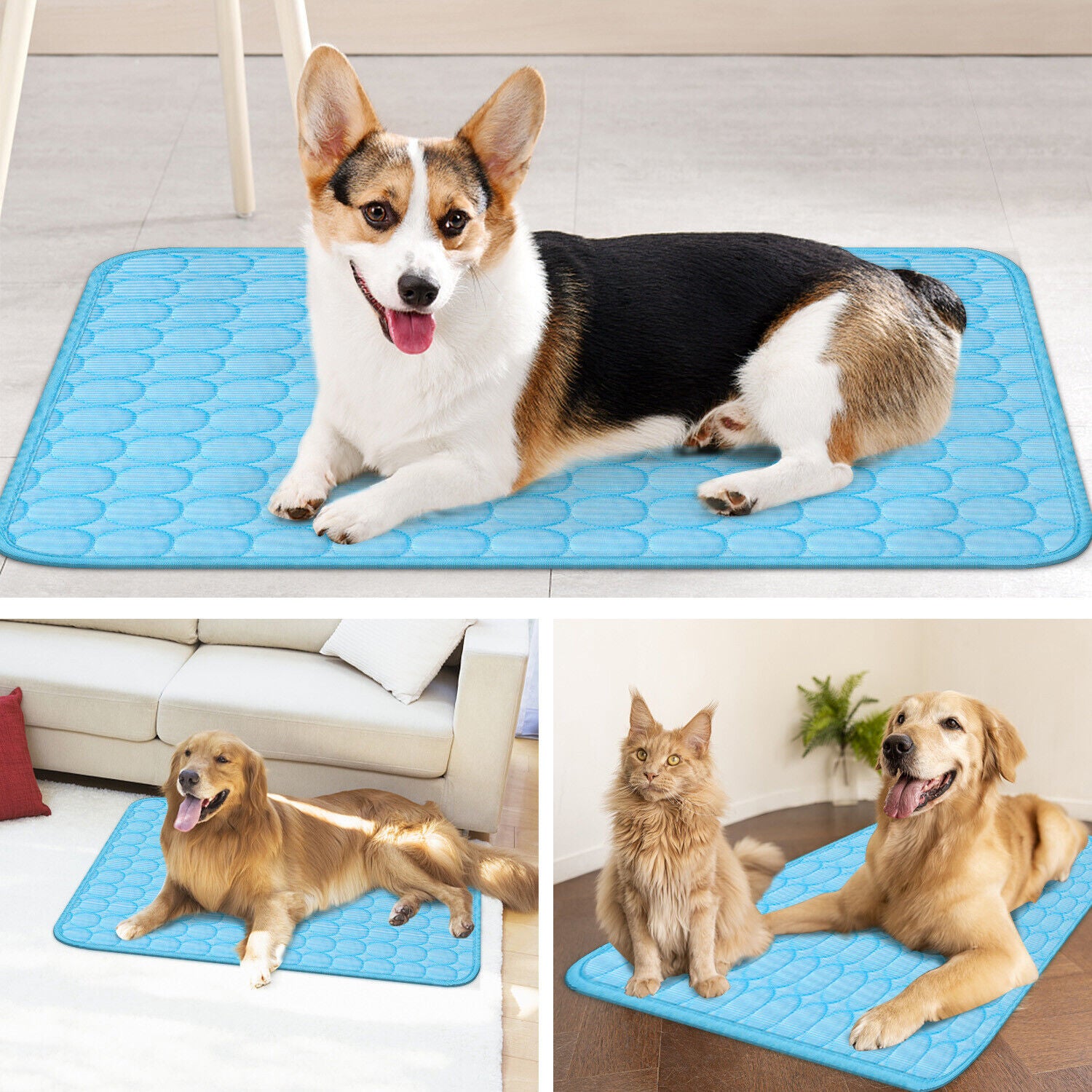 Pet Cooling Mat Cool Pad Cushion Dog Cat Puppy Blanket For Summer Sleeping Bed Dog Cooling Bed Pet Cooling Mat Pets dealsniper-net