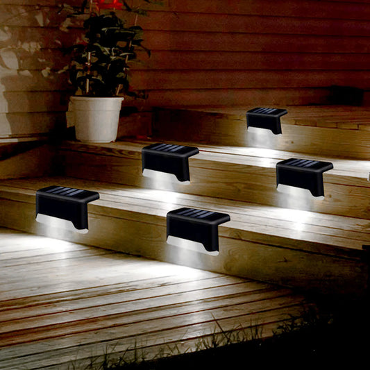 4 Solar LED Bright Deck Lights Outdoor Garden Patio