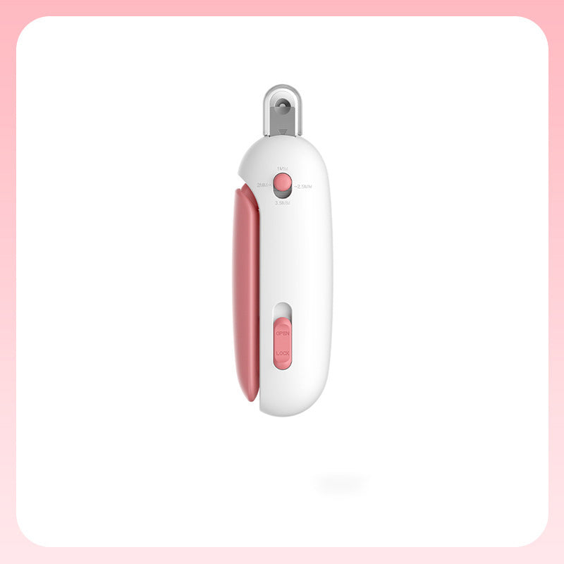 Cat Nail Scissors With Gravity Push Scissors Pets DealSniper.net Chinese Version Packaging Pink