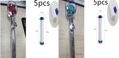 New Turbo Propeller Shower Head Water Saving High Pressure Flow