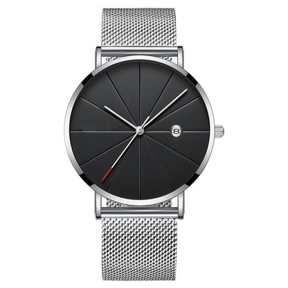 Simple calendar watch male creative waterproof quartz watch Jewelry DealSniper.net 4style