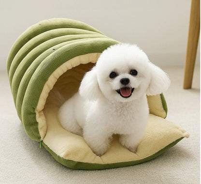 Removable And Washable Closed Cat House Winter Warm Pet Sleeping Nest Pets Gym From House