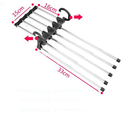 5 In 1 Wardrobe Hanger Multi-functional Clothes Hangers Rack House DealSniper.net